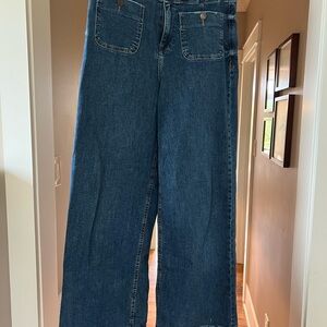 Kensie Blue Wide-Leg Jeans
